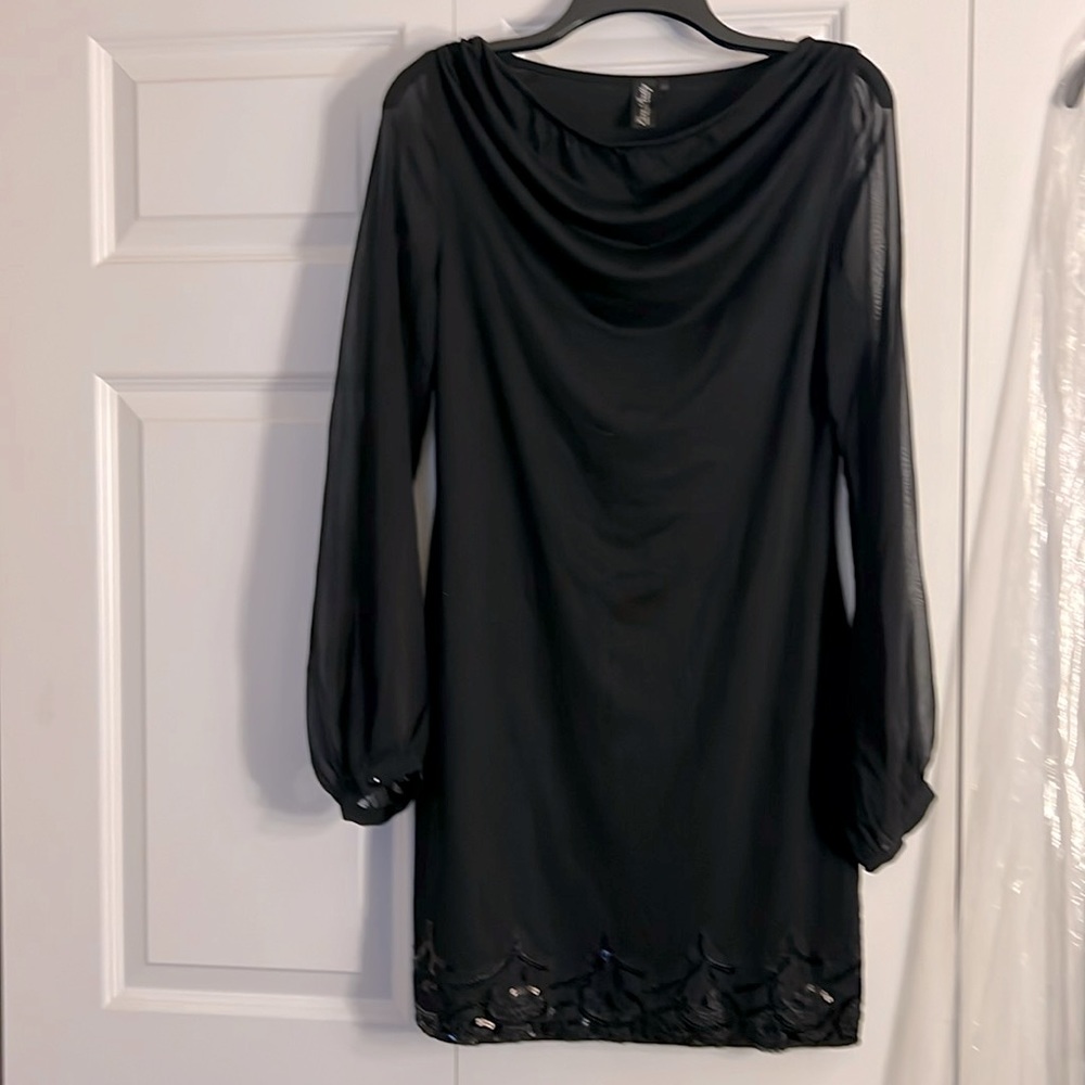 Women's Ever Pretty sequined brand new black dress. Size 10. Excellent condition